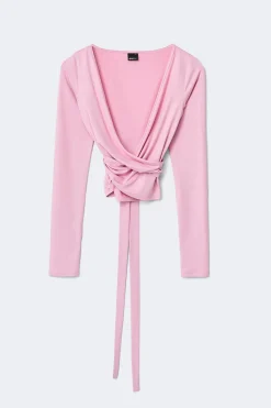 Soft wrap yoga cardigan - Rosa - Dame - Gina Tricot
