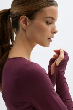 Soft wrap yoga cardigan - Rot - Dame - Gina Tricot