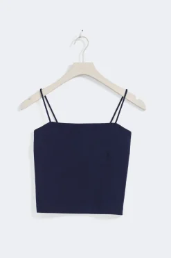spaghetti strap singlet - Blau - Dame - Gina Tricot