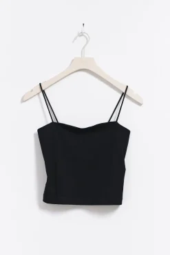 spaghetti strap singlet - Schwarz - Dame - Gina Tricot