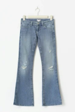 14+ sparkle flare jeans tall - Blau - Gina Tricot