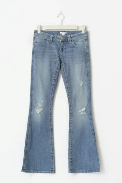 14+ sparkle low flare jeans - Blau - Gina Tricot
