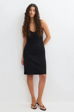 90s slip dress - Schwarz - Dame - Gina Tricot