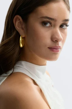 Statement chunky hoops - Gold - Dame - Gina Tricot