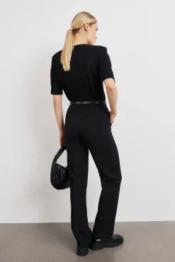 straight tall trousers - Schwarz - Dame - Gina Tricot