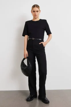 straight tall trousers - Schwarz - Dame - Gina Tricot