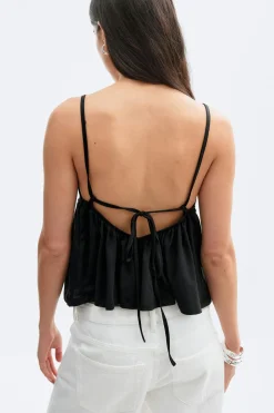 Studs singlet - Schwarz - Dame - Gina Tricot