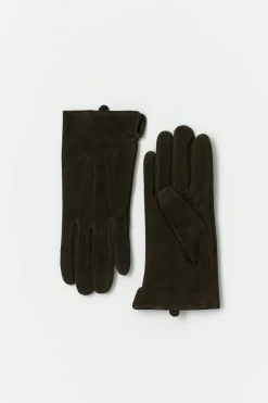 Suede leather gloves - Braun - Dame - Gina Tricot