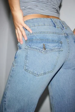 Super flare jeans - Blau - Dame - Gina Tricot