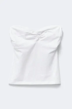 14+ tanlines bandeau top - Weiß - Gina Tricot