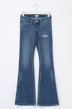 14+ the cross low flare jeans - Blau - Gina Tricot