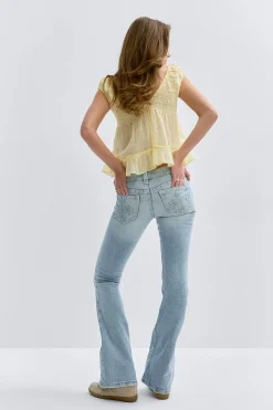14+ the cross low flare jeans - Blau - Gina Tricot