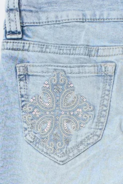 14+ the cross low jeans tall - Blau - Gina Tricot