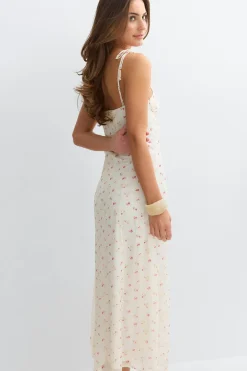 14+ tie dress - Weiß - Gina Tricot