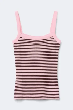 Tight fit rib singlet - Rosa - Dame - Gina Tricot