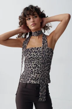 Tube scarf top - Braun - Dame - Gina Tricot