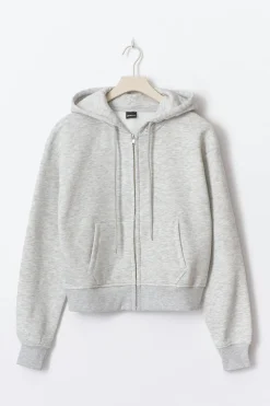 Ultimate zip hoodie - Grau - Dame - Gina Tricot