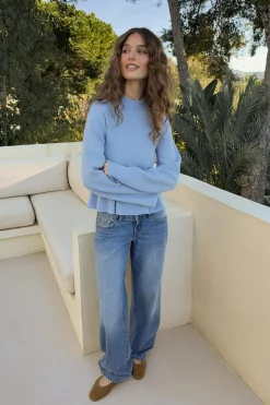 Ultra low wide jeans - Blau - Dame - Gina Tricot