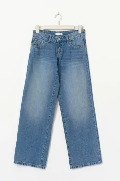 Ultra low wide jeans - Blau - Dame - Gina Tricot