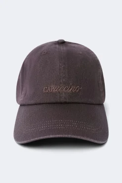 Washed cotton cap - Braun - Dame - Gina Tricot