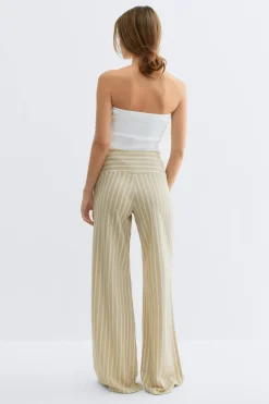 Wide leg trousers - Beige - Dame - Gina Tricot