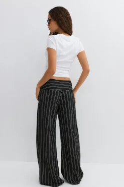Wide leg trousers - Schwarz - Dame - Gina Tricot