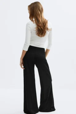 Wide leg trousers - Schwarz - Dame - Gina Tricot