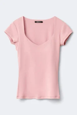 Wow built-in bra top - Rosa - Dame - Gina Tricot