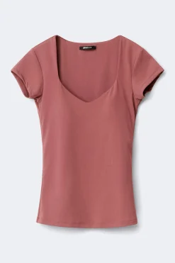 Wow built-in bra top - Rosa - Dame - Gina Tricot
