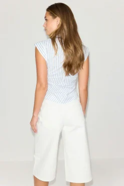 Wrap shirt - Blau - Dame - Gina Tricot
