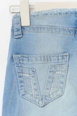 14+ x-tra low cut off jeans - Blau - Gina Tricot