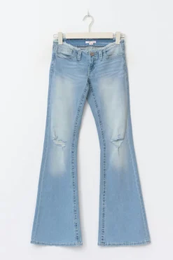 14+ xtra low cutoff jeans tall - Blau - Gina Tricot
