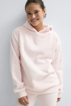 Y basic hood - Rosa - Gina Tricot