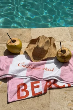 Y beach towel - Weiß - Gina Tricot
