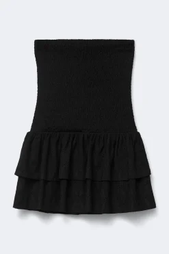 Y broderie anglais dress - Schwarz - Gina Tricot