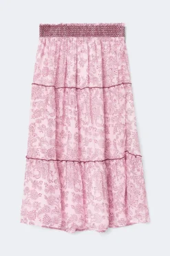Y chiffon maxi skirt - Rosa - Gina Tricot