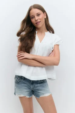 Y chunky denim shorts - Blau - Gina Tricot