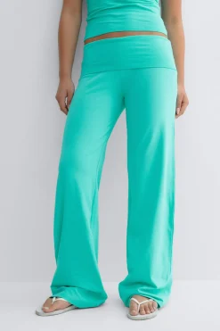 Y coral baggy yoga pants - Blau - Gina Tricot
