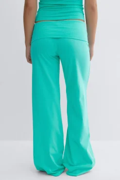 Y coral baggy yoga pants - Blau - Gina Tricot