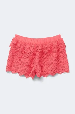 Y crochet shorts - Orange - Gina Tricot