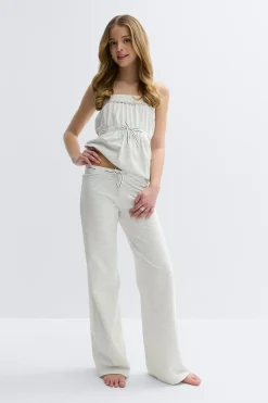 Y detail trousers - Grau - Gina Tricot