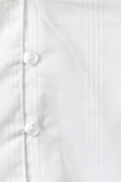 Y fitted short sleeve top - Weiß - Gina Tricot