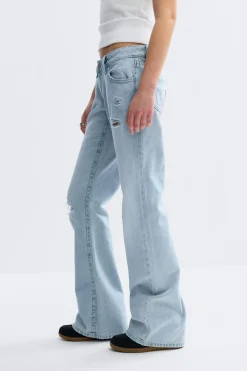 Y for real low loose jeans - Blau - Gina Tricot