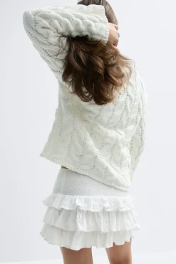 Y frill skirt - Weiß - Gina Tricot