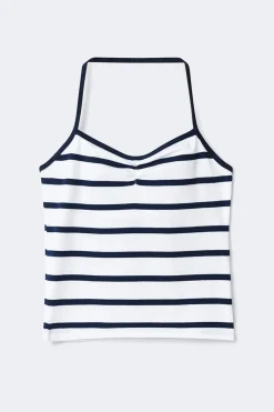 Y halterneck singlet - Blau - Gina Tricot