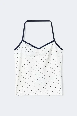 Y halterneck singlet - Weiß - Gina Tricot