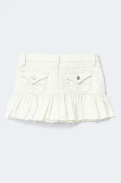 Y jeanova frill denim skirt - Weiß - Gina Tricot