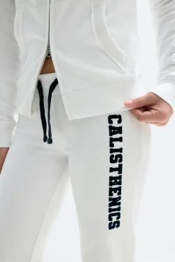 Y low flare sweatpants - Weiß - Gina Tricot