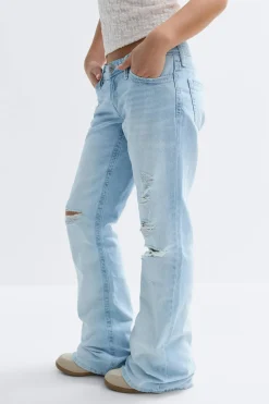 Y low loose bootcut jeans tall - Blau - Gina Tricot