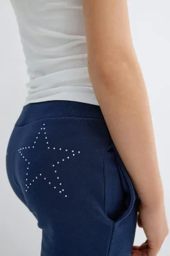 Y low waist sweatpants - Blau - Gina Tricot
